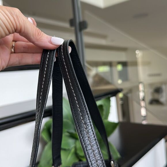 Coach Signature Canvas & Genuine Leather Shoulder Tote Bag - Picture 12 of 13